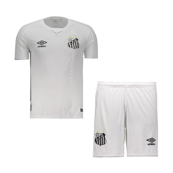 Camiseta Santos 1ª Kit Niño 2019 2020 Blanco